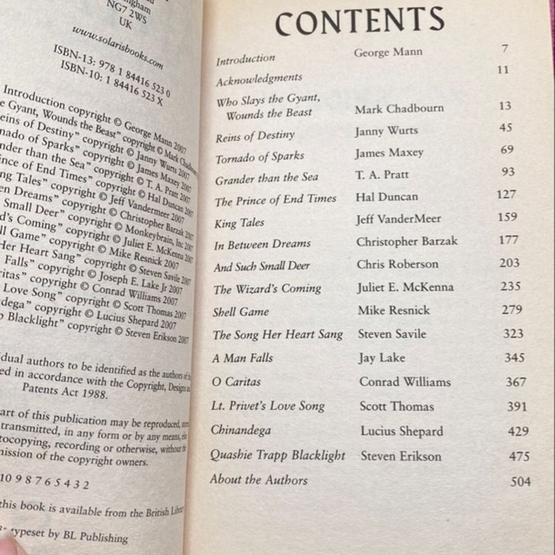 The Solaris Book of New Fantasy