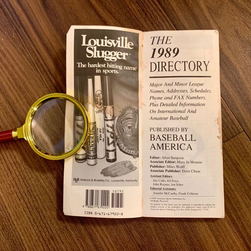 Baseball America's Directory, 1989