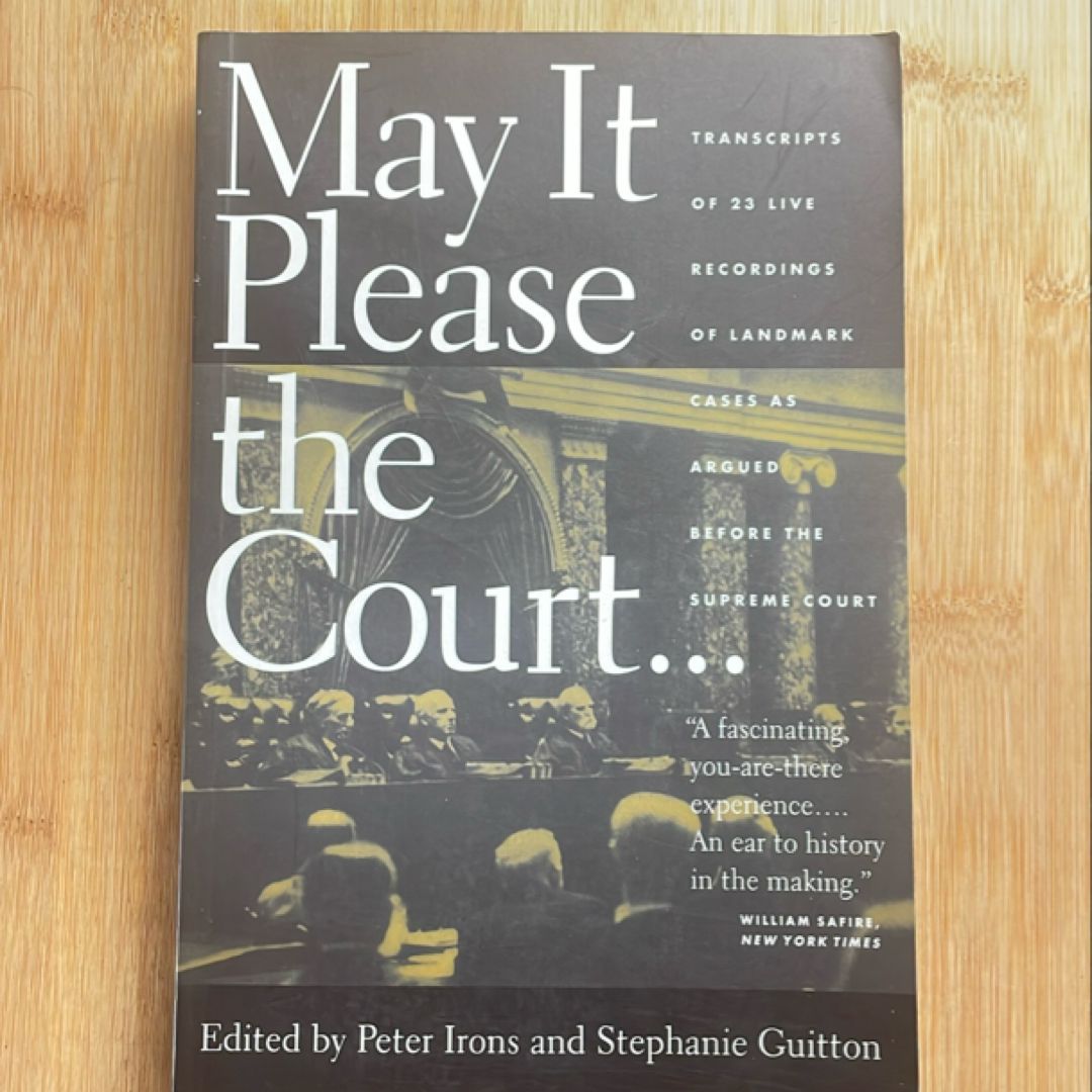 May It Please the Court