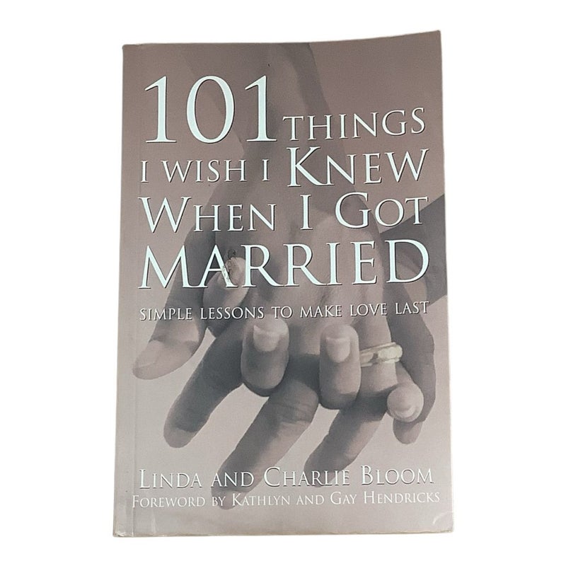 101 Things I Wish I Knew When I Got Married