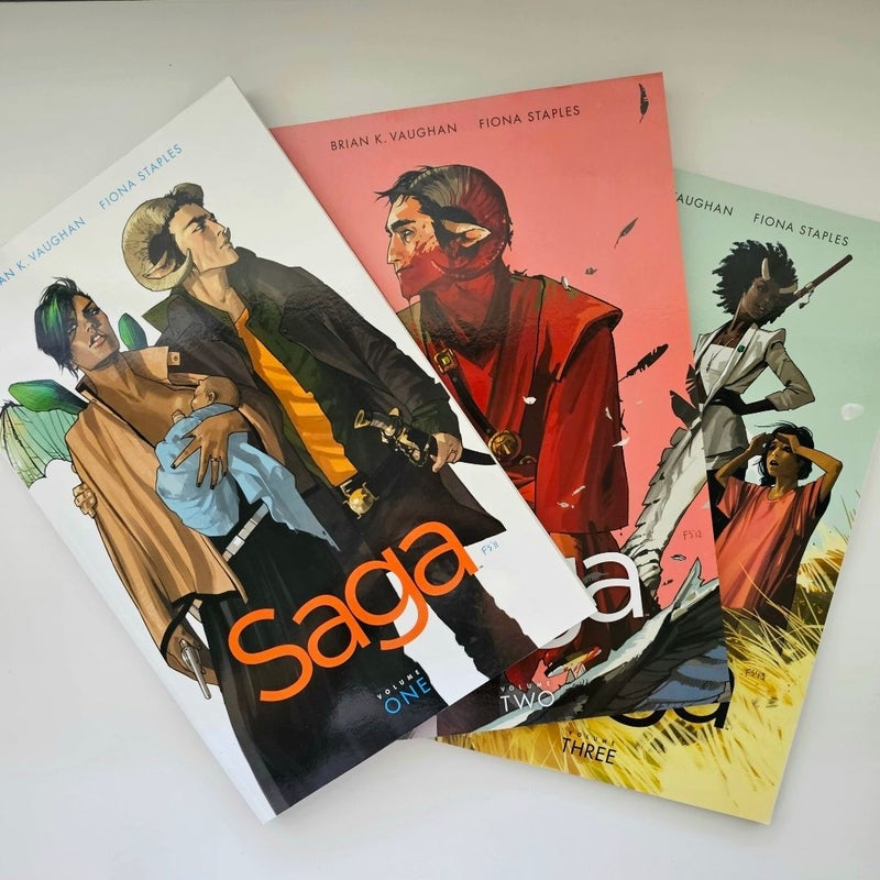 Saga Graphic Novels Volumes 1 to 3 NEW