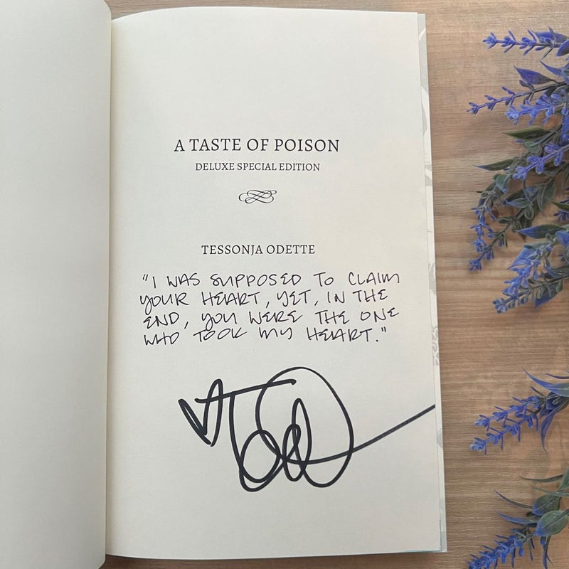 A Taste of Poison: Deluxe Special Edition: Signed