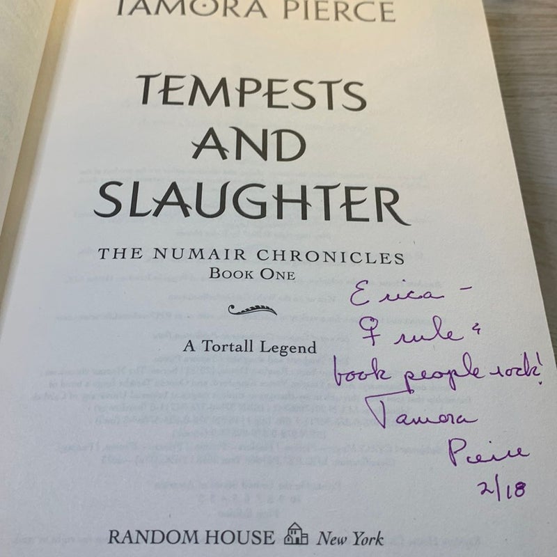 Tempests and Slaughter ⭐️SIGNED (the Numair Chronicles, Book One)