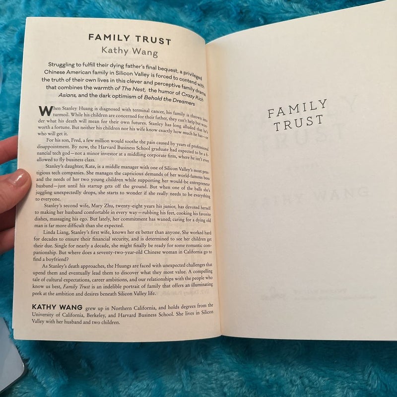 ADVANCE READER’S EDITION ARC TRUE FIRST EDITION  Family Trust