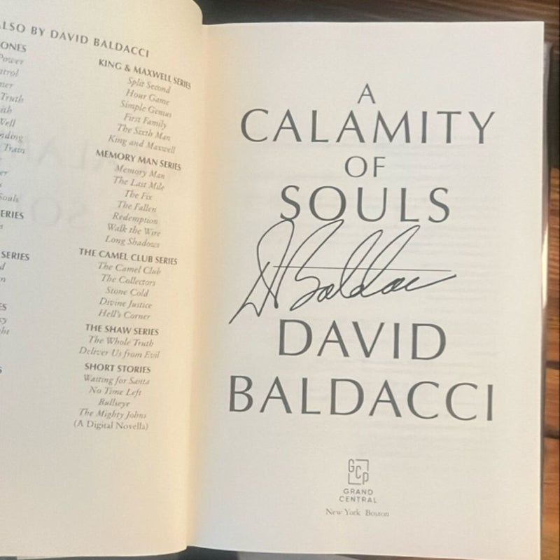 SIGNED COPY: A Calamity of Souls