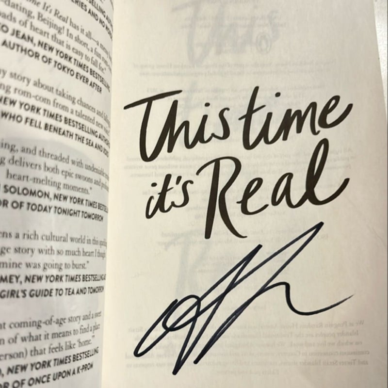 This Time It's Real SIGNED 