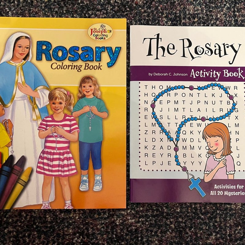 The Rosary Coloring book & activity book