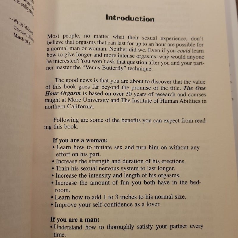 The One-Hour Orgasm