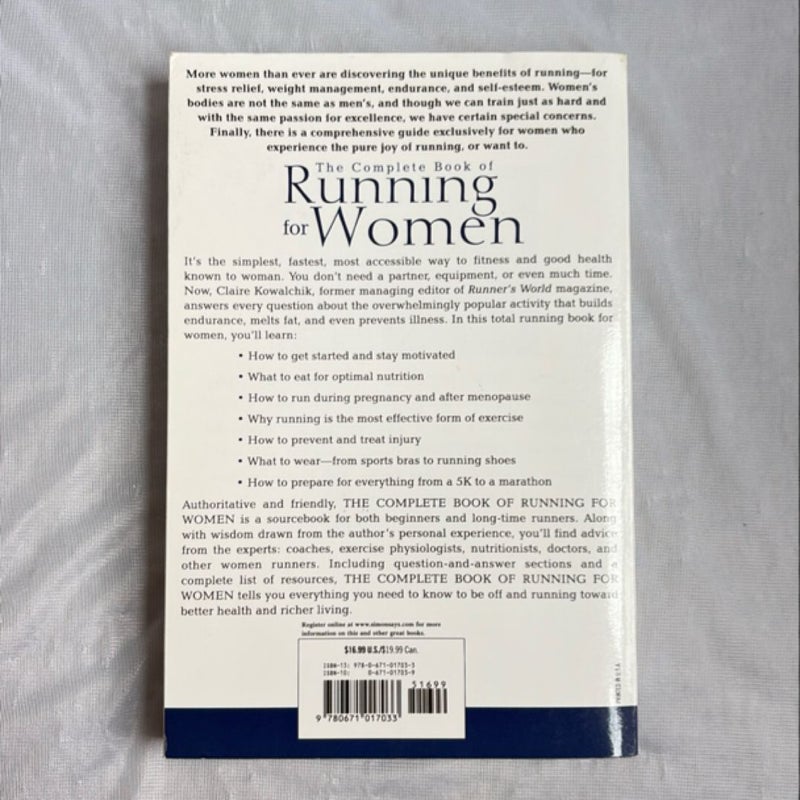 The Complete Book of Running for Women