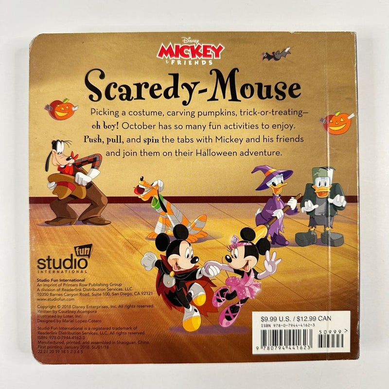 Disney Mickey & Friends Scaredy-Mouse Interactive Book (Board Book)