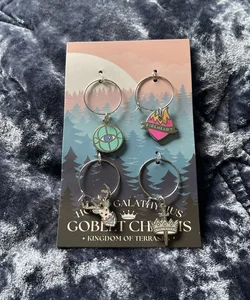 Owlcrate Exclusive Goblet/Glass Charms 