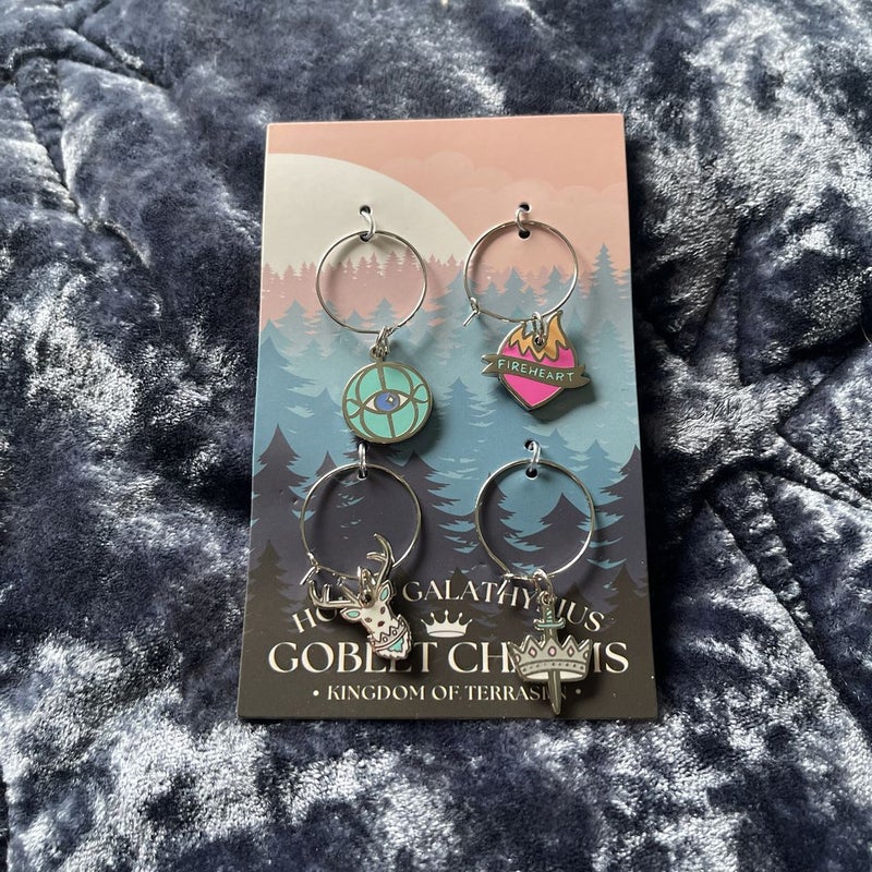Owlcrate Exclusive Goblet/Glass Charms 