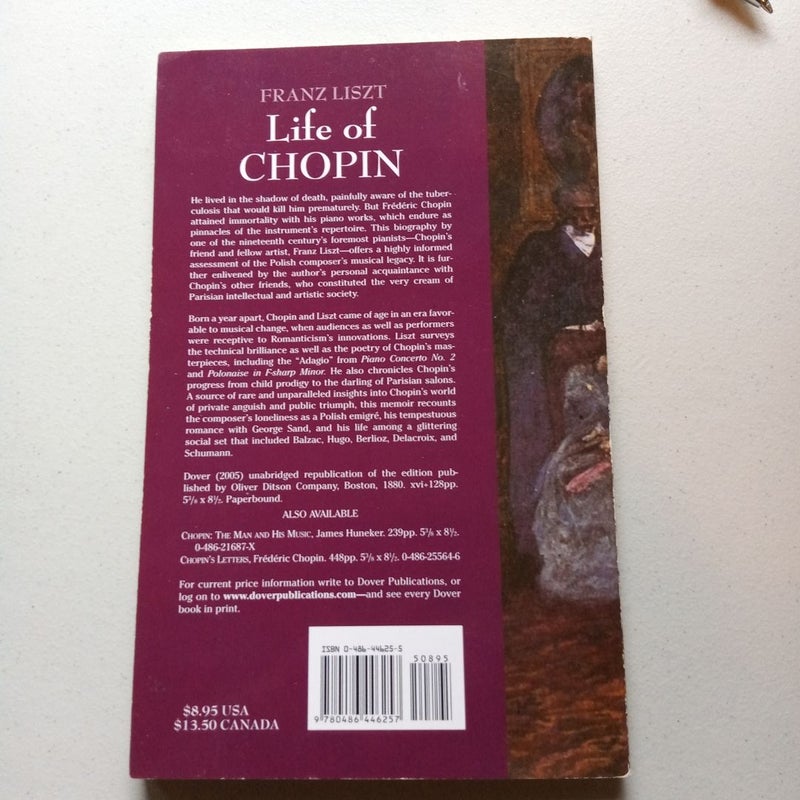 Life of Chopin paperback book 