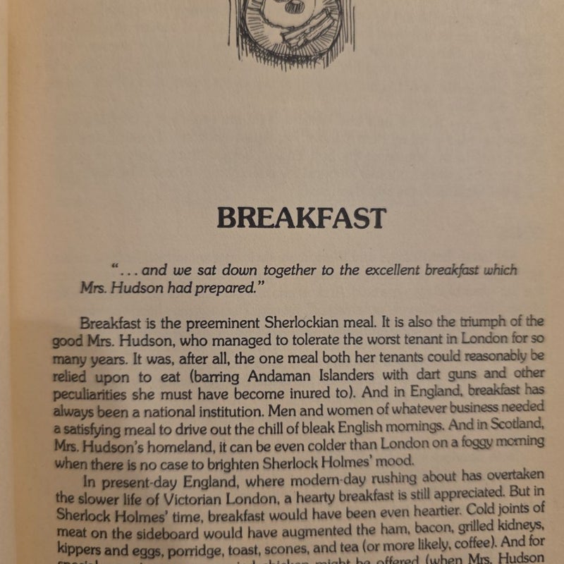 VINTAGE 1976 The Sherlock Holmes Cookbook by Sean Wright and John Farrell (ex-library)