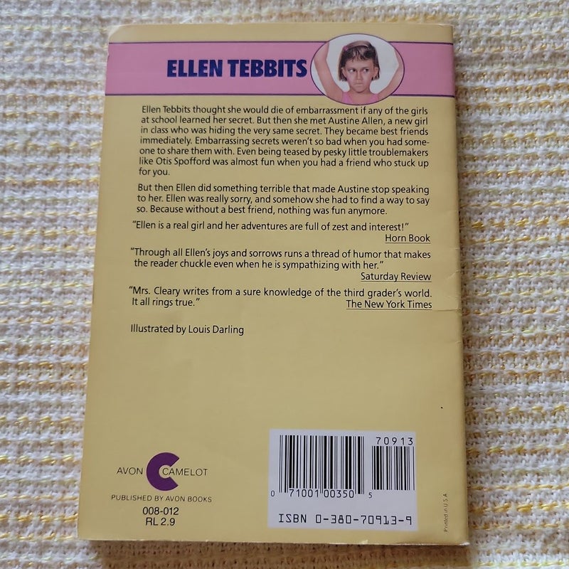 Ellen Tebbits, Muggie Maggie, Henry Huggins - 3 book lot