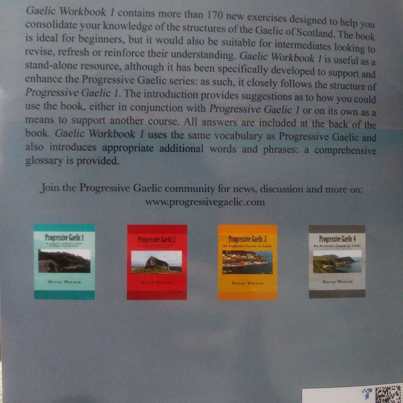 Progressive Gaelic 1 textbook and workbook set