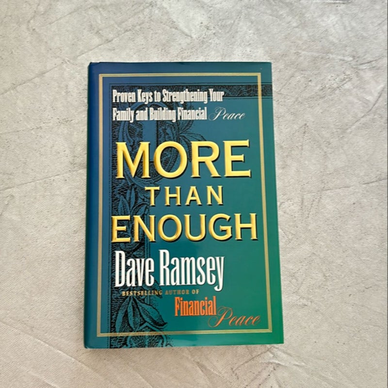 2 of Dave Ramsey books (“Financial Peace & More than Enough”)