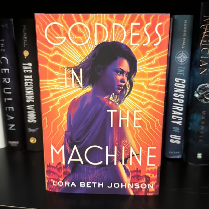 Goddess in the Machine - Signed, Sprayed Edges- Owlcrate Exclusive