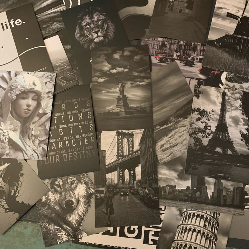 Monochrome World Wall Collage Kit - New!