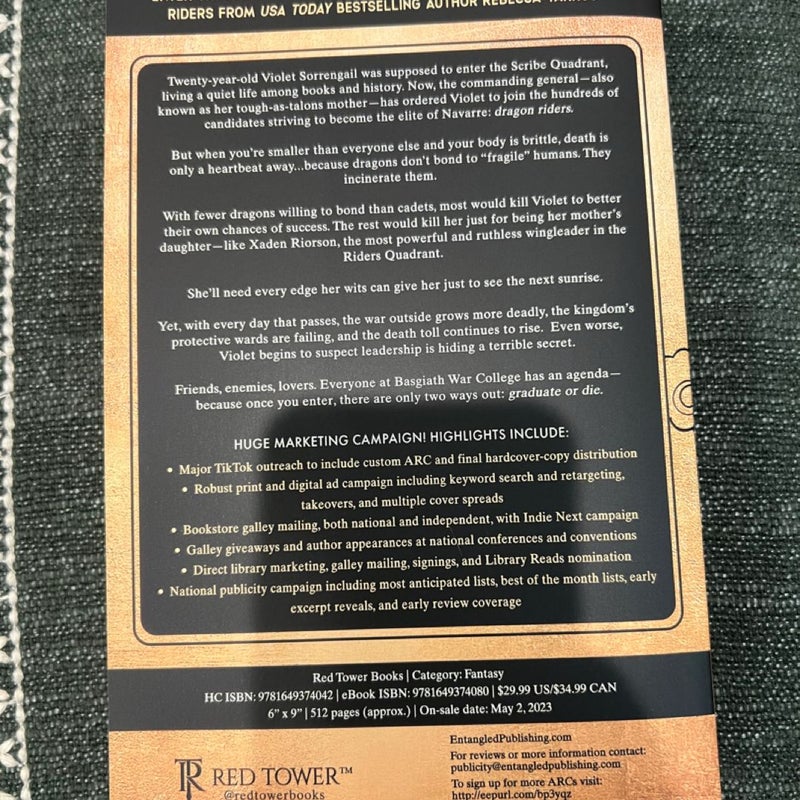 Fourth Wing Advanced Reader Copy (ARC)