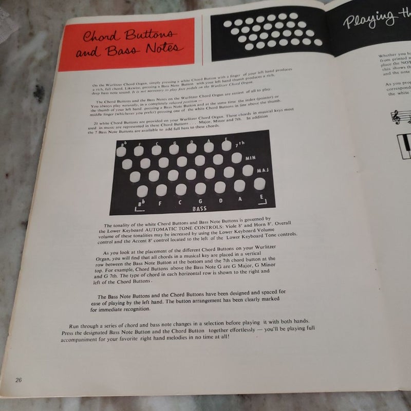 Wurlitzer Organ (Owner's Manual)