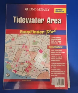 Rand McNally TIDEWATER AREA Easy Finder Plus Street Map