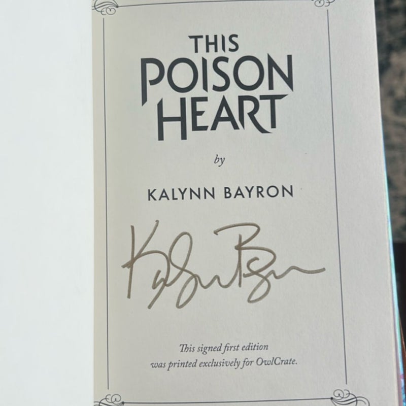 This Poison Heart SIGNED