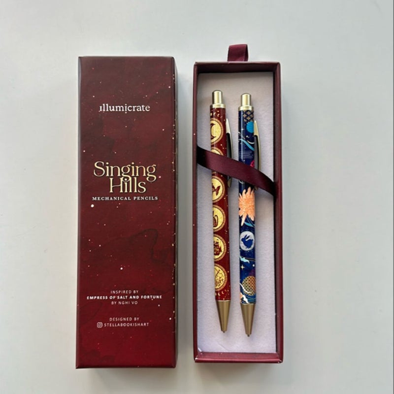 Singling Hills mechanical pencils inspired by Empress of Salt and Fortune ILLUMICRATE