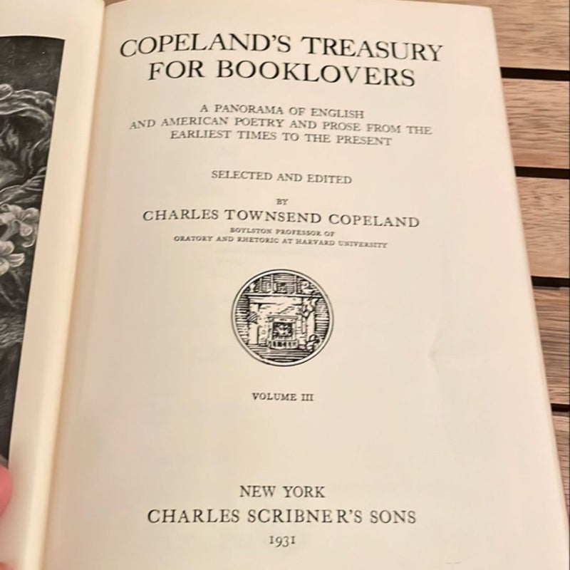 Copeland’s Treasury for Booklovers (1931)
