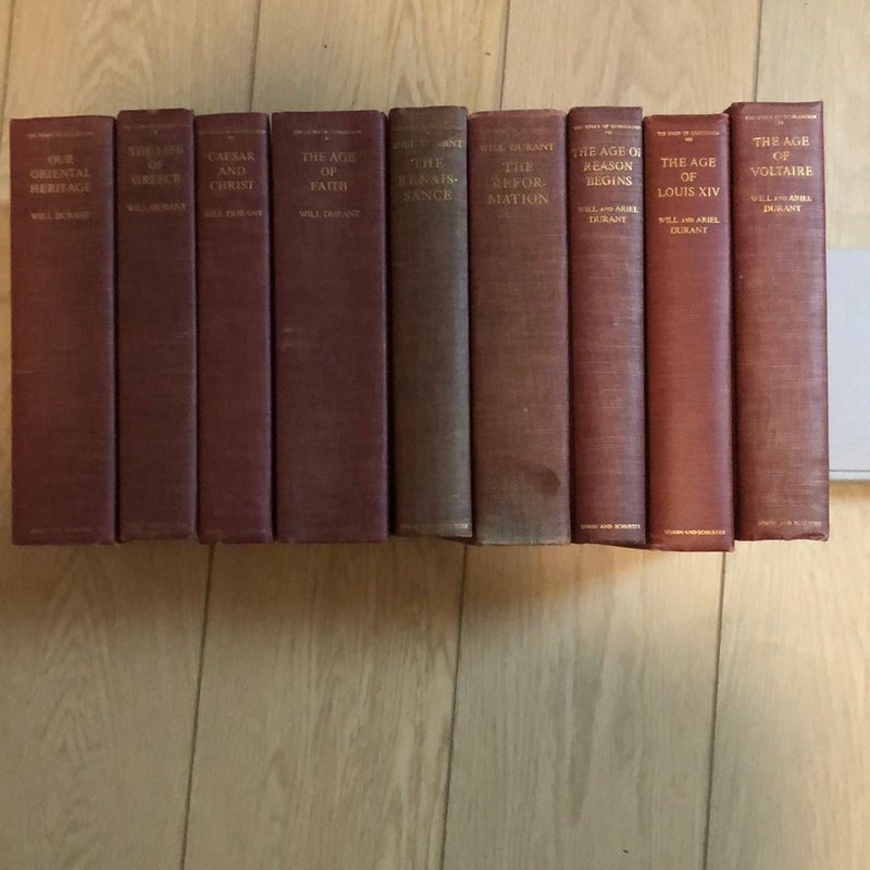 The Story of Civilization Volumes 1-9