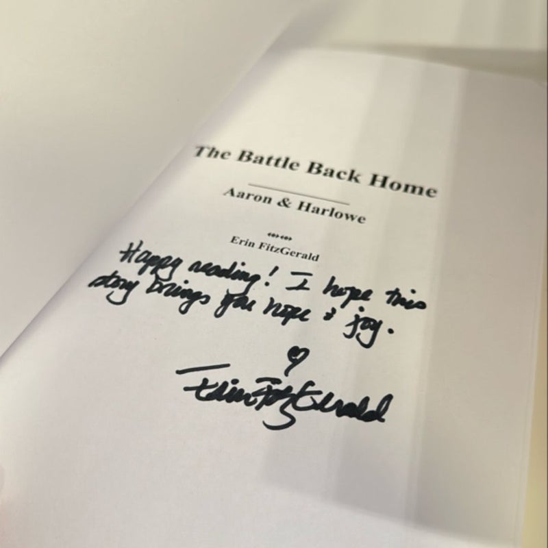 The Battle Back Home *SIGNED*