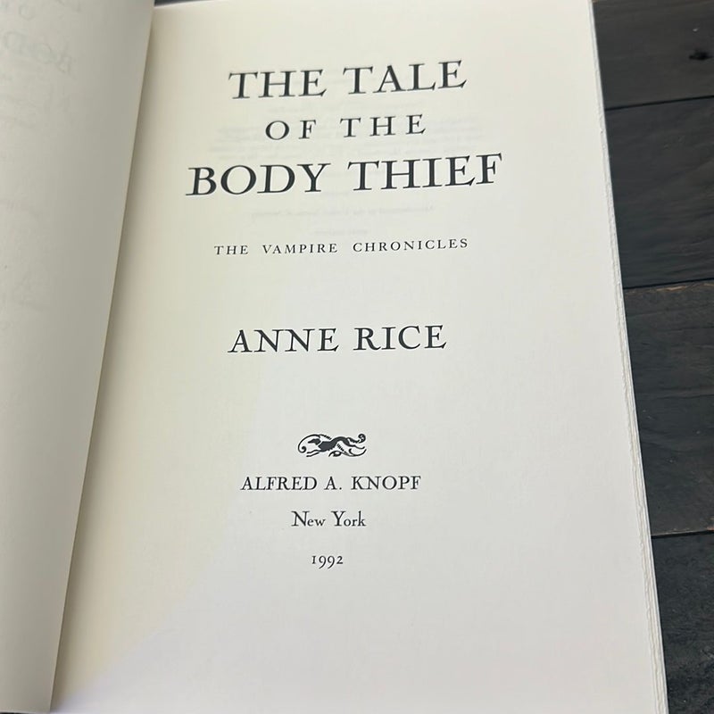 The Tale of the Body Thief 1st/1st