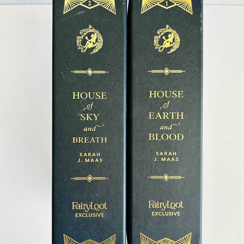 Fairyloot Crescent City Set House of Earth and Blood Sky Breath Sarah J. Maas