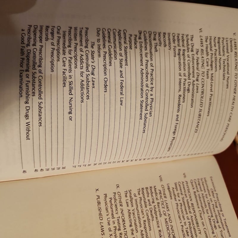 Guide to the Laws Governing the Practice of Medicine by Physicians and surgeons.