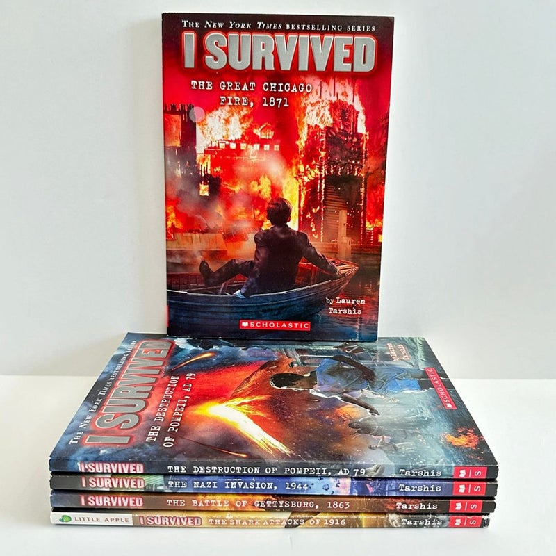 I Survived book bundle, 5 books