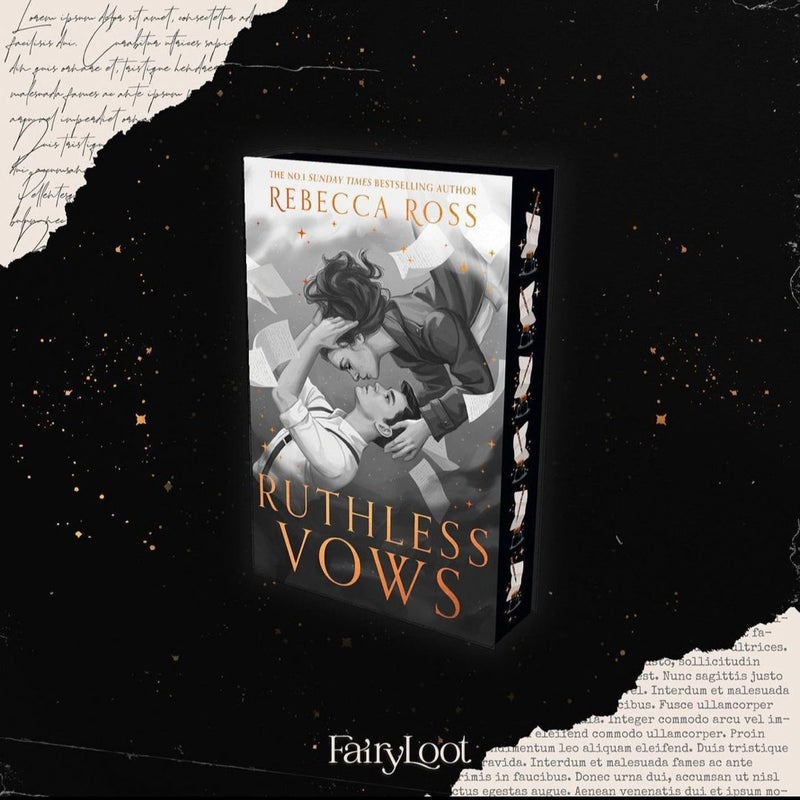 Ruthless Vows by Rebecca Ross Fairyloot Book Signed