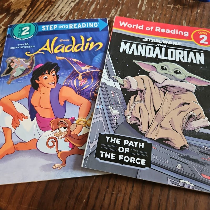 *BUNDLE* Step 2 childrens readers. Aladdin. Mandalorian. 