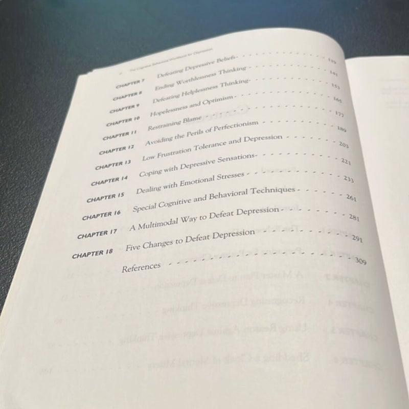 The Cognitive Behavioral Workbook for Depression
