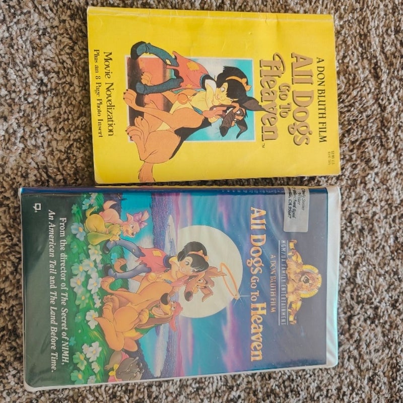 All Dogs Go To Heaven book and VHS 