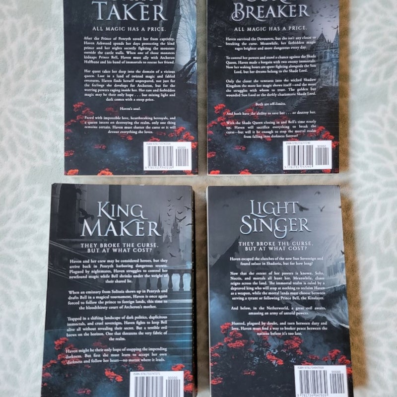 A Kingdom of Runes Series by Audrey Grey Fantasy Romance Books Novel Bundle Lot
