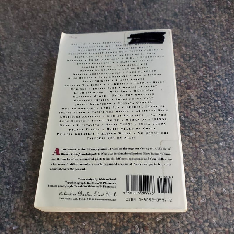 A Book of Women Poets from Antiquity to Now