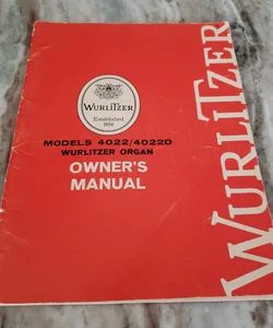 Wurlitzer Organ (Owner's Manual)