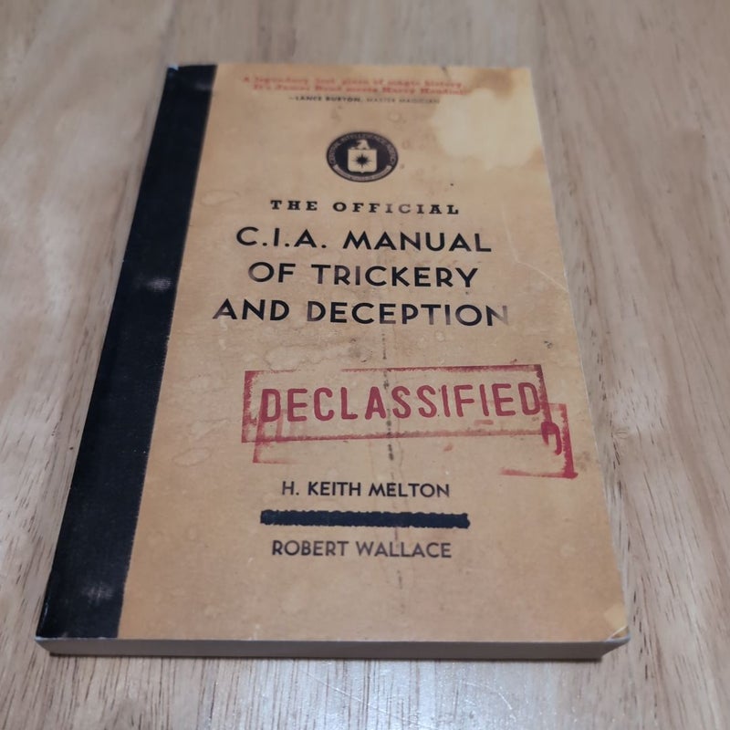 The Official CIA Manual of Trickery and Deception