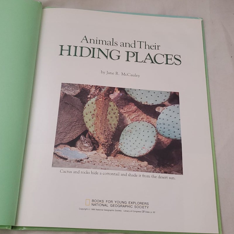 Animals and their Hiding Places