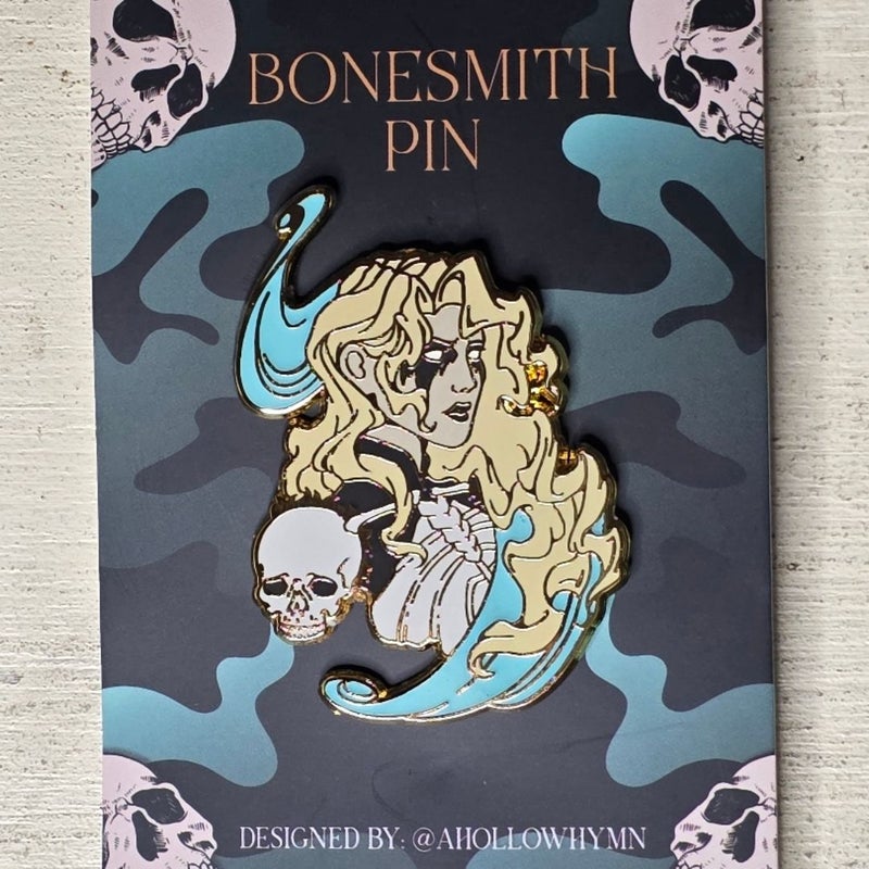 Bonesmith glow in the dark pin