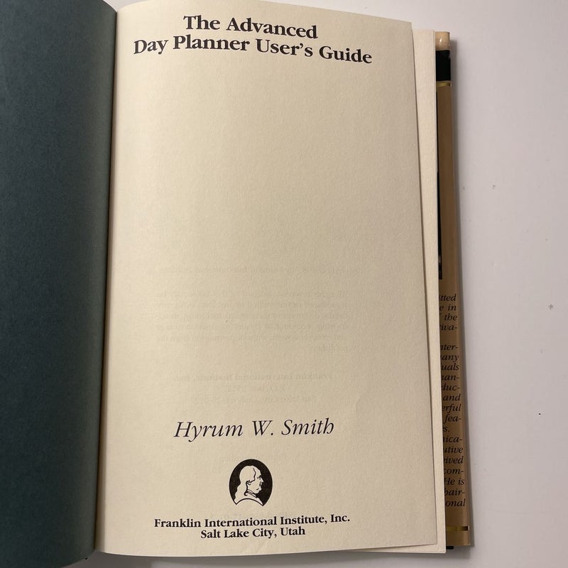 The Advanced Day Planner User's Guide
