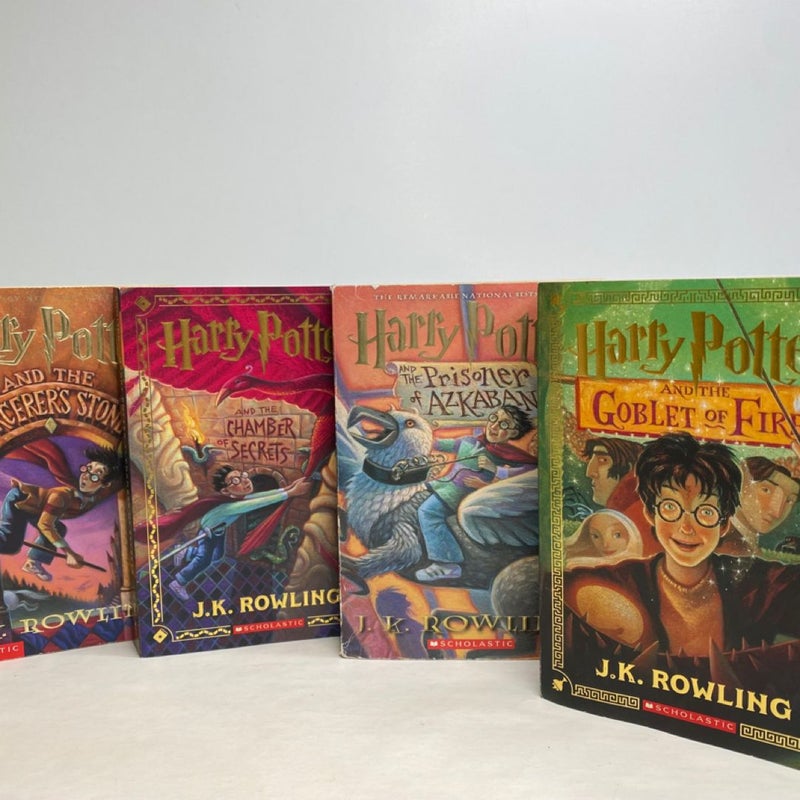 Harry Potter books 1-4 