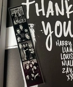One Direction mini photobooth strip bookmark