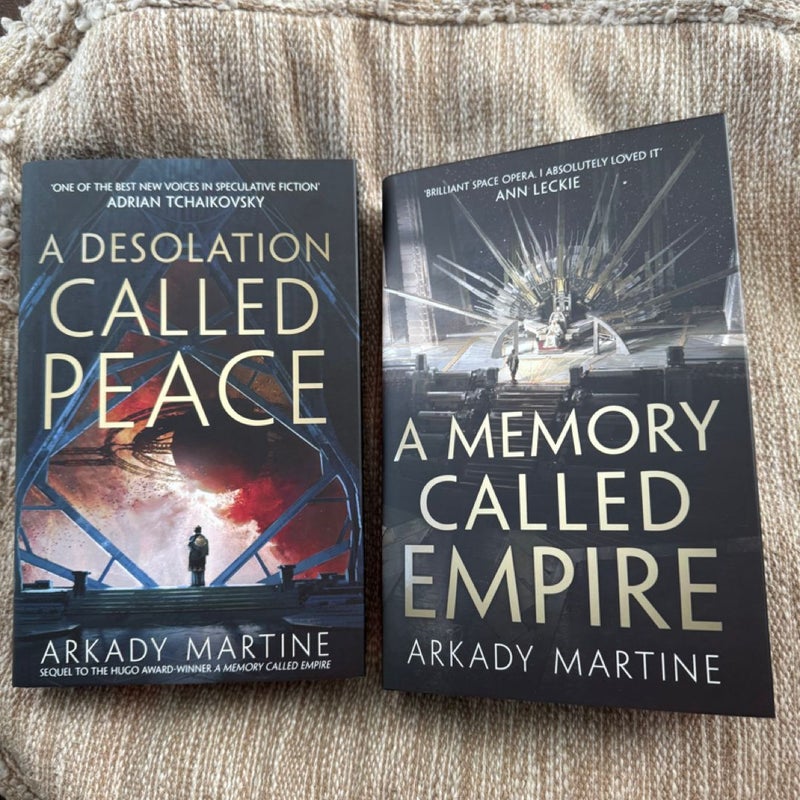 A Desolation Called Peace & a memory called empire broken binding signed