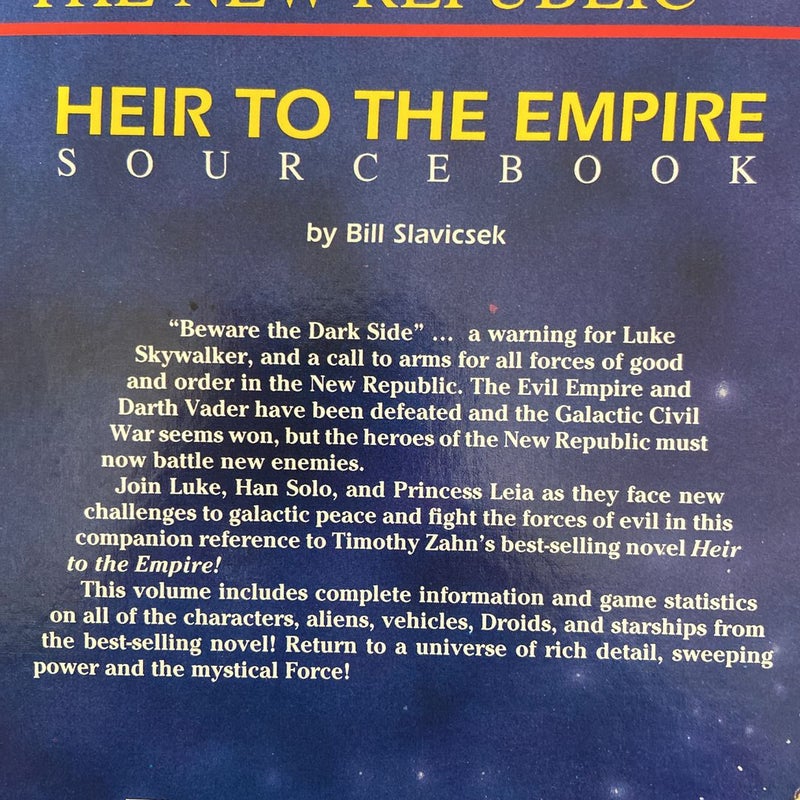 Star Wars The New Republic: Heir to the Empire Sourcebook 